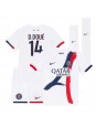 Paris Saint-Germain Desire Doue #14 Venkovní dres pro děti 2024-25 Krátký Rukáv (+ trenýrky)